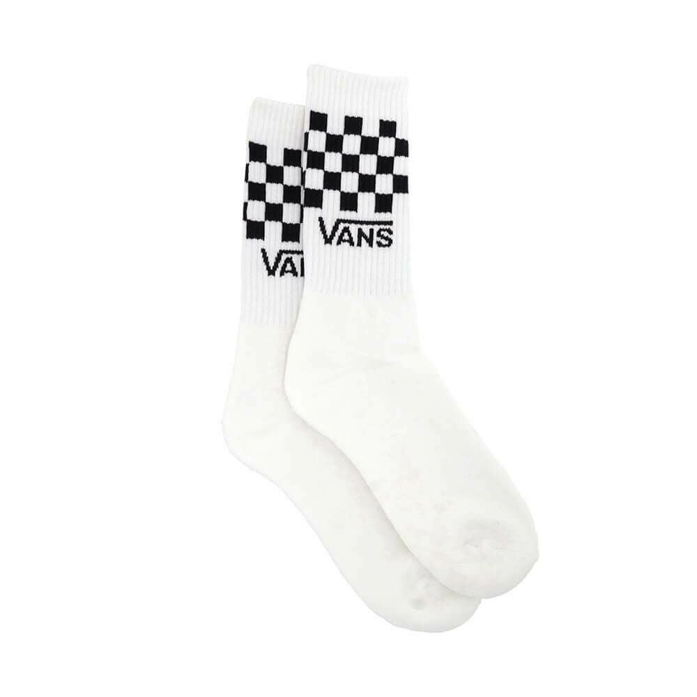  VANS SOCKS バンズ ソックス 靴下 CLASSIC CHECK CREW 3 PACK 白（US企画） スケートボード スケボー 4