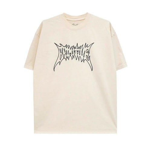 PRIMITIVE T-SHIRT プリミティブ Tシャツ THREAT HW CREAM スケートボード スケボー 