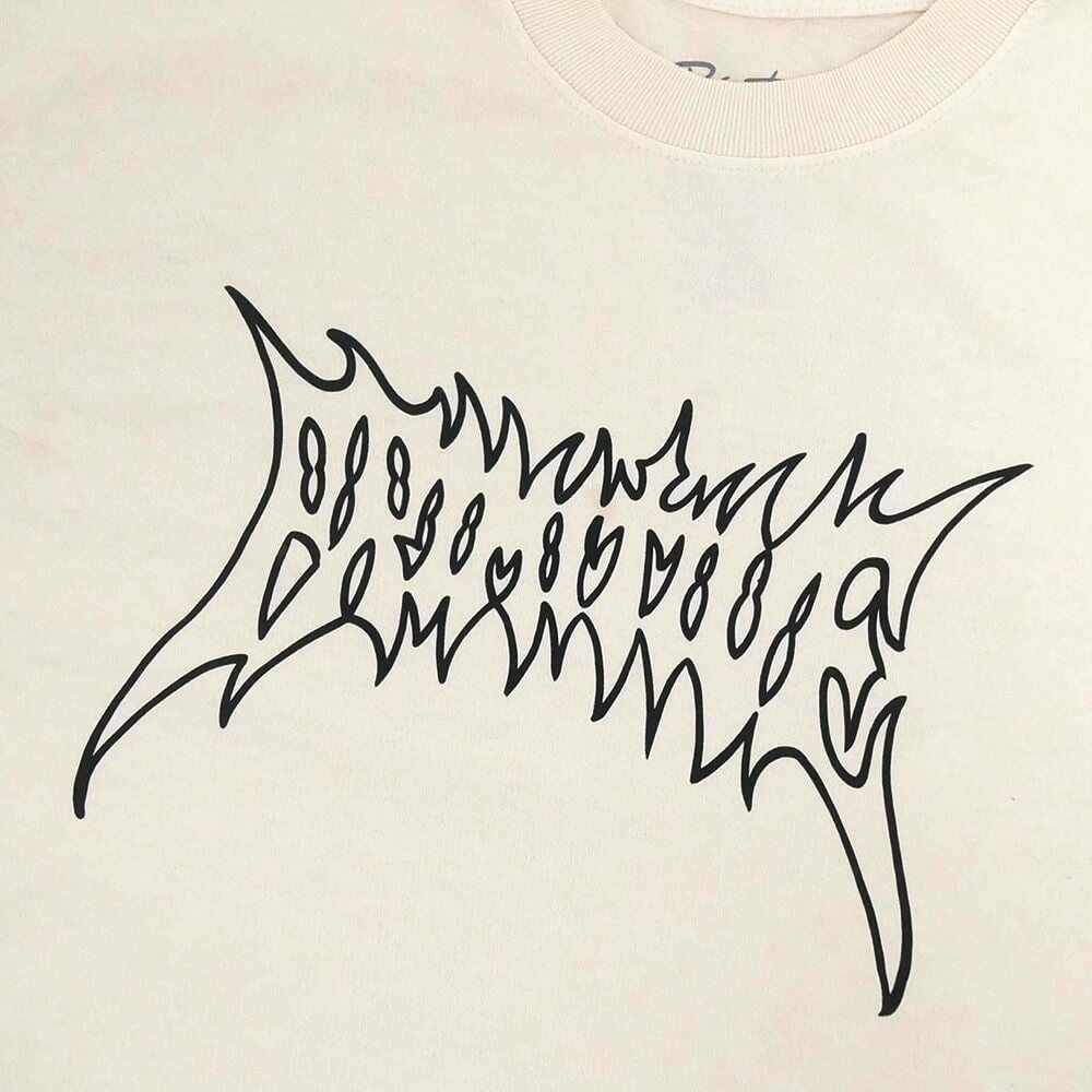 PRIMITIVE T-SHIRT プリミティブ Tシャツ THREAT HW CREAM スケートボード スケボー 1