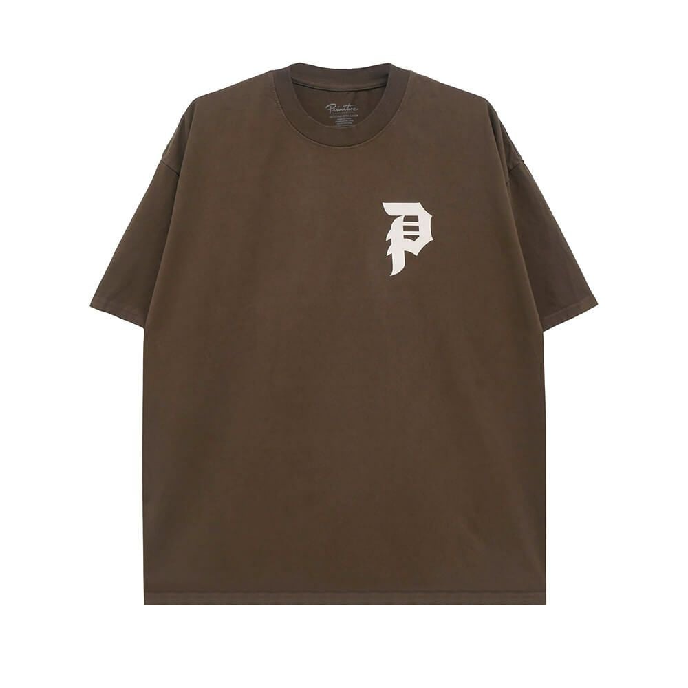 PRIMITIVE T-SHIRT プリミティブ Tシャツ DIRTY P HW BROWN スケートボード スケボー 1