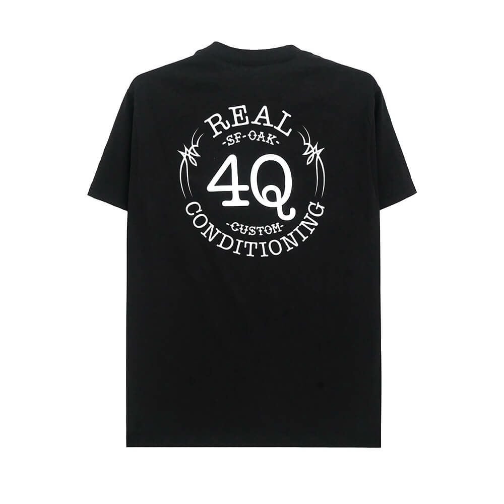 REAL T-SHIRT リアル Tシャツ 4Q BLACK スケートボード スケボー 