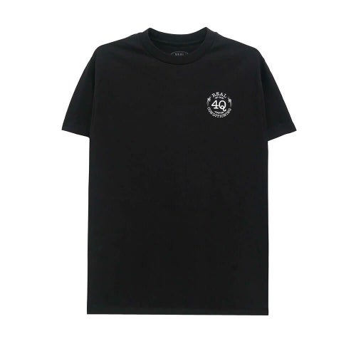 REAL T-SHIRT リアル Tシャツ 4Q BLACK スケートボード スケボー 1
