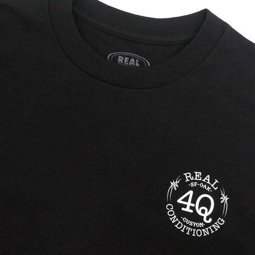 REAL T-SHIRT リアル Tシャツ 4Q BLACK スケートボード スケボー 2