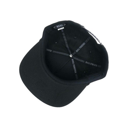 REAL CAP リアル キャップ 4Q SNAPBACK BLACK スケートボード スケボー 3