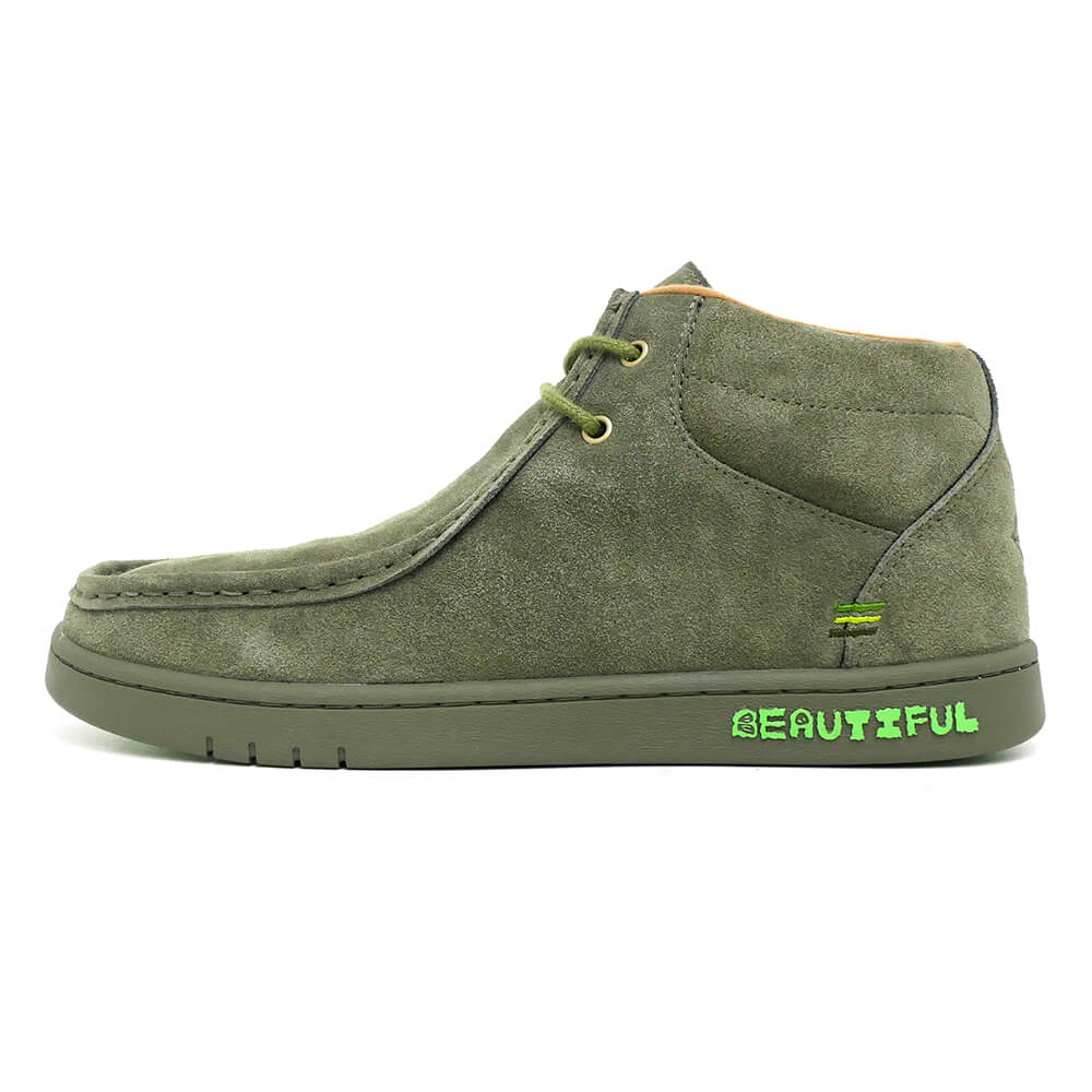 BEAUTIFUL PLANET SHOES ビューティフルプラネット シューズ スニーカー CATALYST OLIVE スケートボード スケボー 04