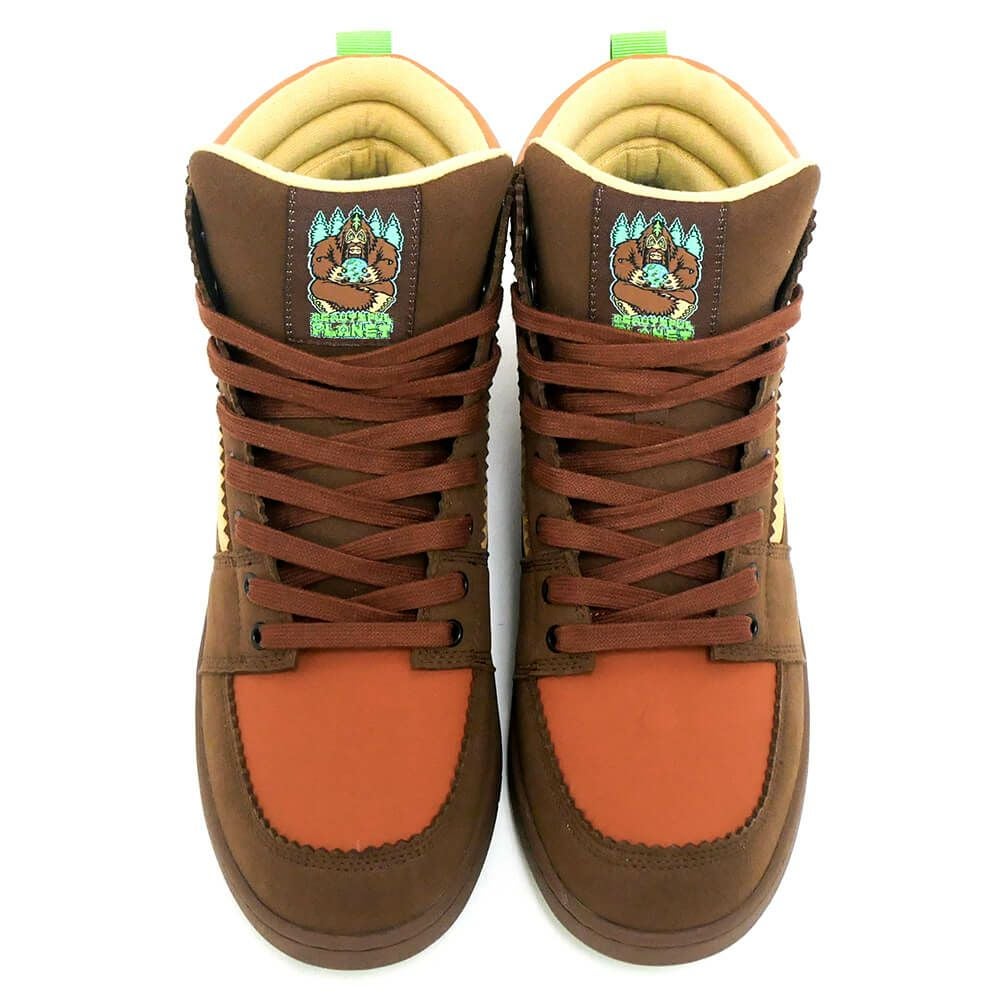 BEAUTIFUL PLANET SHOES ビューティフルプラネット シューズ スニーカー SACRED TRAIL BROWN スケートボード スケボー 01