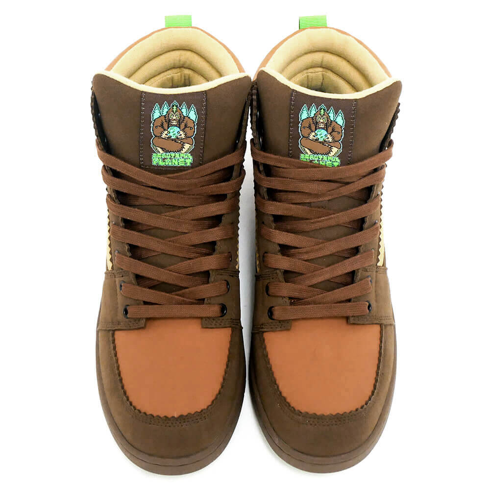 BEAUTIFUL PLANET SHOES ビューティフルプラネット シューズ スニーカー SACRED TRAIL BROWN スケートボード スケボー 01