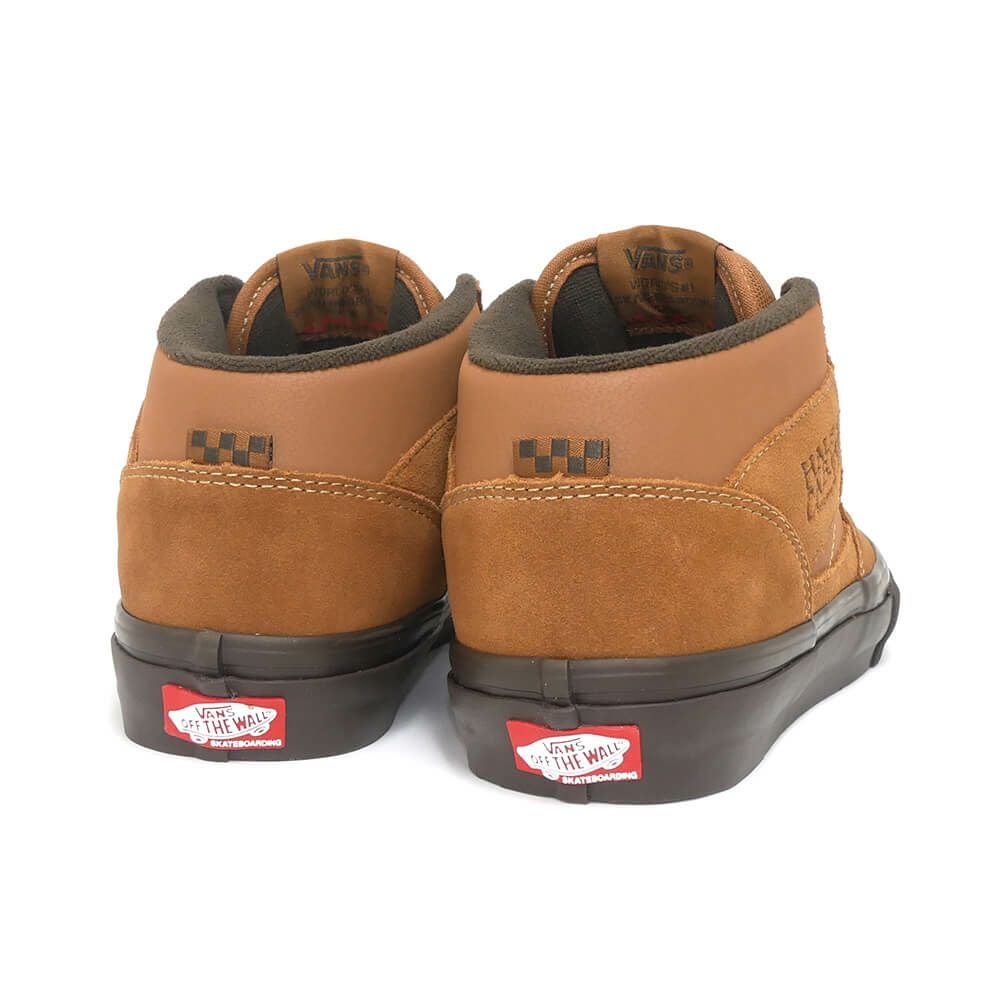 VANS SHOES バンズ シューズ スニーカー ハーフキャブ SKATE HALF CAB GOLDEN BROWN/GUM（US企画） スケートボード スケボー 3