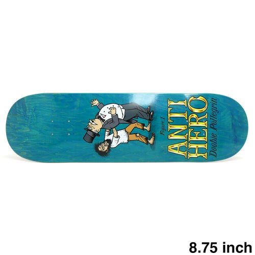 ANTIHERO DECK アンチヒーロー デッキ VICTOR PELLEGRIN（DOOBIE）EAT THE RICH EMERALD STAIN 8.75 スケートボード スケボー 1