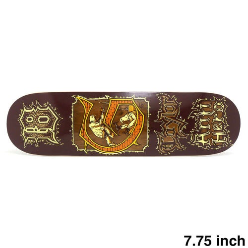 ANTIHERO DECK アンチヒーロー デッキ GRANT TAYLOR MEDIEVAL BROWN STAIN 7.75 スケートボード スケボー 1