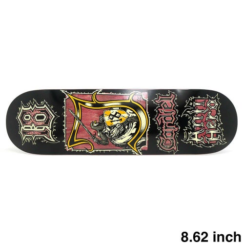 ANTIHERO DECK アンチヒーロー デッキ JOHN CARDIEL MEDIEVAL BURGUNDY STAIN 8.62 スケートボード スケボー 1