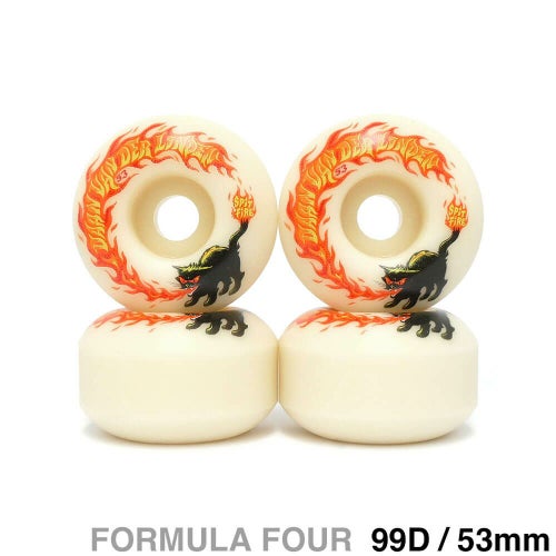 SPITFIRE WHEEL スピットファイヤー ウィール FORMULA FOUR（F4）99D CLASSIC DAAN VAN DER LINDEN PYROCAT 53mm スケートボード スケボー 1