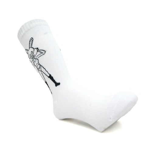 WHIMSY SOCKS ウィムジー ソックス 靴下 NISHIYAMA WHITE スケートボード スケボー 