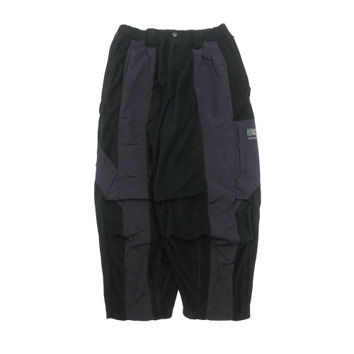 TIGHTBOOTH（TBPR） PANTS タイトブース パンツ ジーンズ TBPR x 紅桜 NYLON PANEL FLEECE BALOON BLACK スケートボード スケボー 