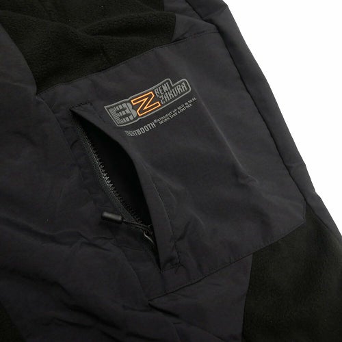 TIGHTBOOTH（TBPR） PANTS タイトブース パンツ ジーンズ TBPR x 紅桜 NYLON PANEL FLEECE BALOON BLACK スケートボード スケボー 9