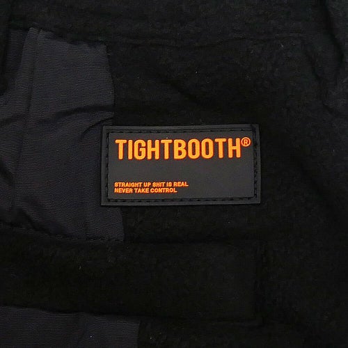 TIGHTBOOTH（TBPR） PANTS タイトブース パンツ ジーンズ TBPR x 紅桜 NYLON PANEL FLEECE BALOON BLACK スケートボード スケボー 12