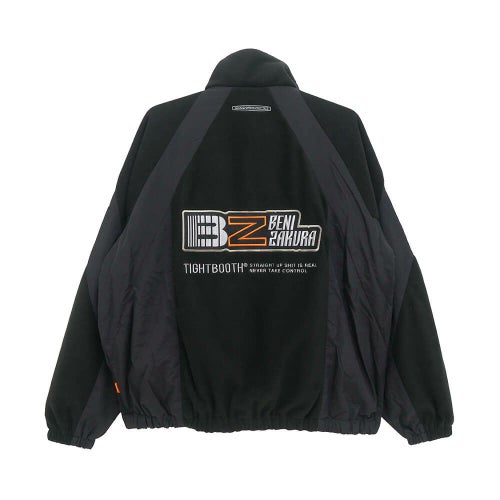 TIGHTBOOTH（TBPR） JACKET タイトブース ジャケット TBPR x 紅桜 NYLON PANEL FLEECE BLACK スケートボード スケボー 