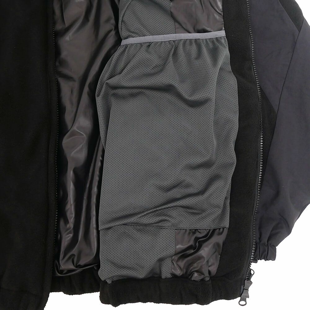 TIGHTBOOTH（TBPR） JACKET タイトブース ジャケット TBPR x 紅桜 NYLON PANEL FLEECE BLACK スケートボード スケボー 8