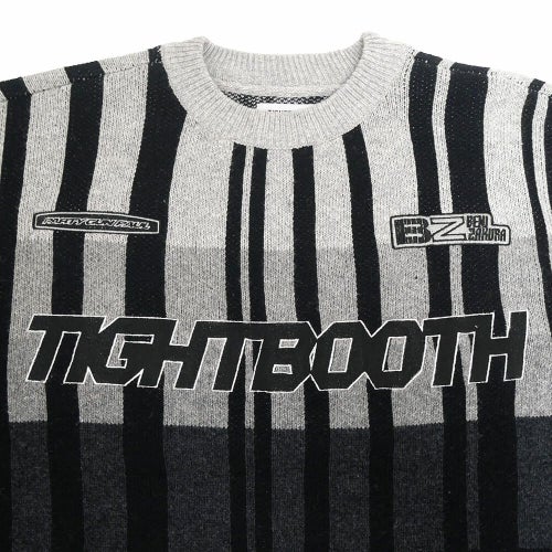 TIGHTBOOTH（TBPR）SWEATER タイトブース セーター TBPR x 紅桜 JQ KNIT BLACK スケートボード スケボー 2