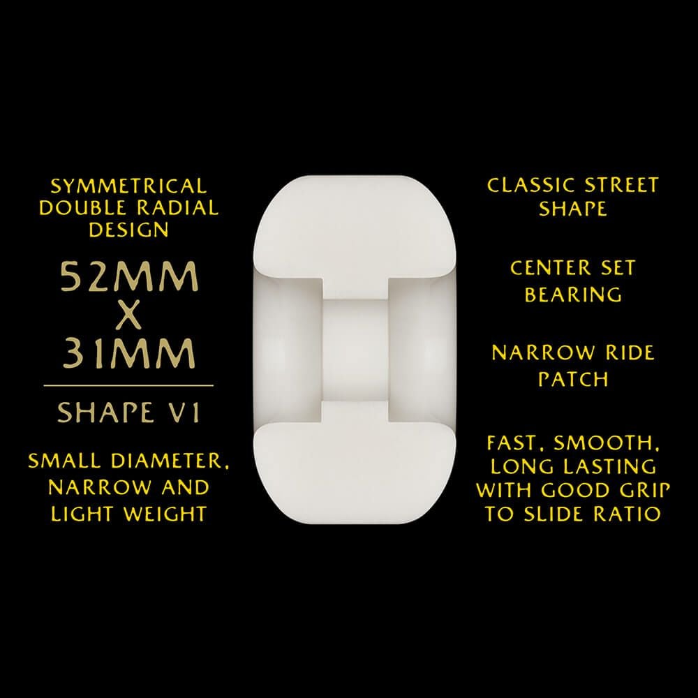 POWELL PERALTA WHEEL パウエルペラルタ ウィール DRAGON FORMULA（DF）95A V1 DRAGONS 52mm x 31mm スケートボード スケボー 3