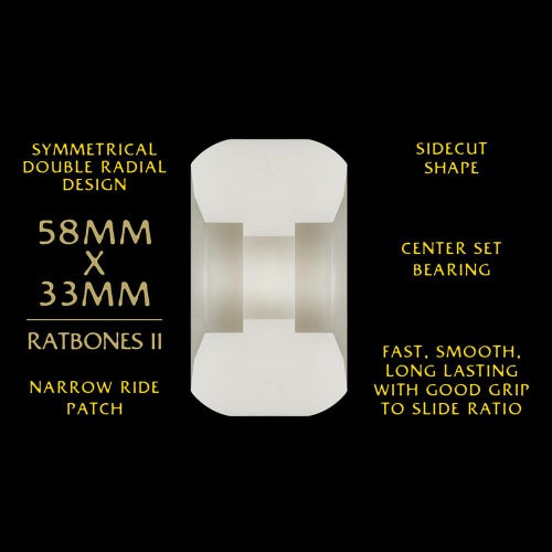 POWELL PERALTA WHEEL パウエルペラルタ ウィール DRAGON FORMULA（DF）95A RATBONES II DRAGONS 58mm x 33mm スケートボード スケボー 3