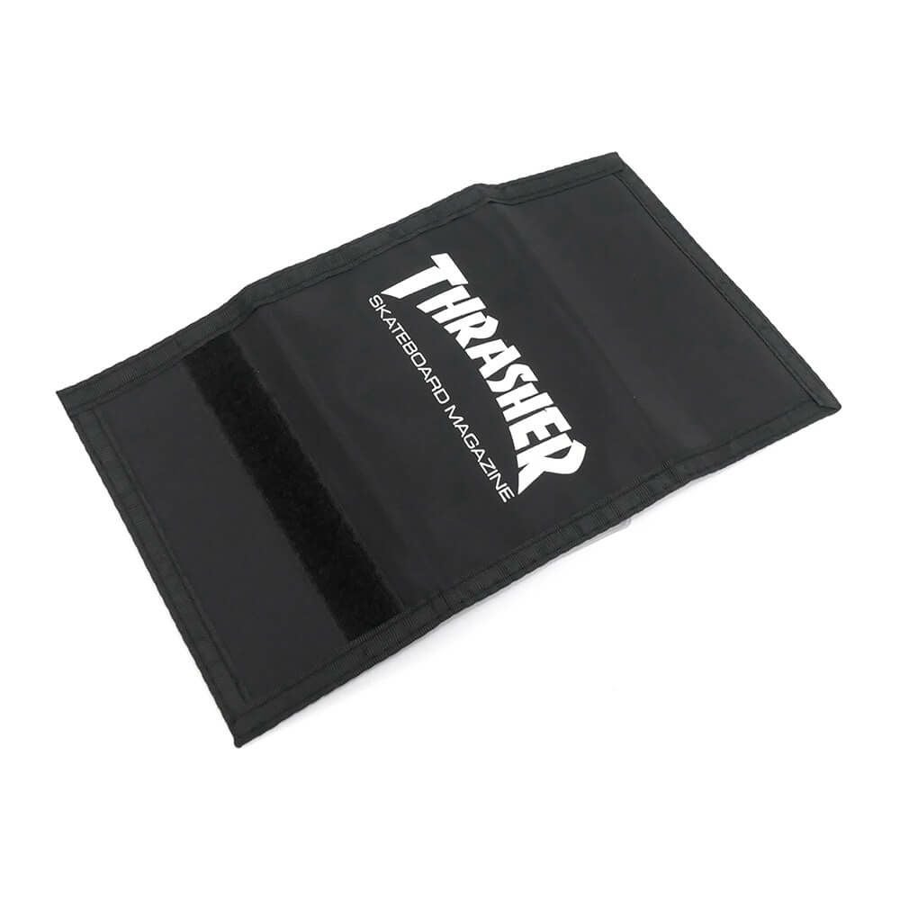 THRASHER WALLET スラッシャー サイフ SKATE MAG LIGHT WEIGHT VELCRO WALLET BLACK スケートボード スケボー　3