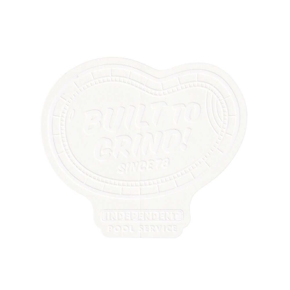 INDEPENDENT STICKER インディペンデント ステッカー POOL SERVICE WHITE スケートボード スケボー