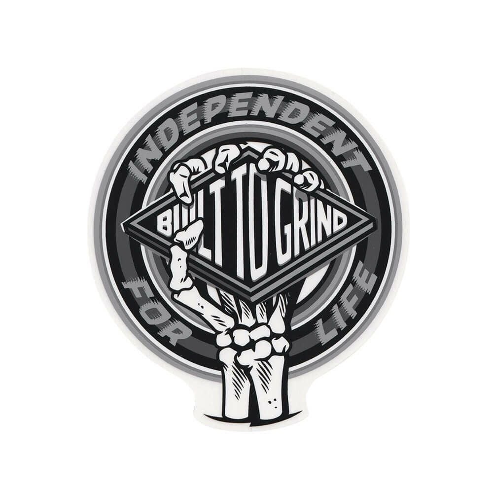 INDEPENDENT STICKER インディペンデント ステッカー FOR LIFE CLUTCH GREY スケートボード スケボー