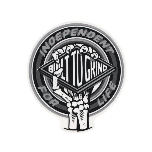 INDEPENDENT STICKER インディペンデント ステッカー FOR LIFE CLUTCH GREY スケートボード スケボー