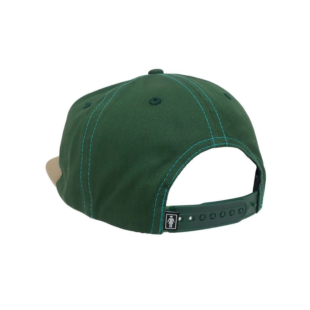 GIRL CAP ガール キャップ LOVERS OG 5 PANEL SNAPBACK GREEN/BEIGE スケートボード スケボー 2