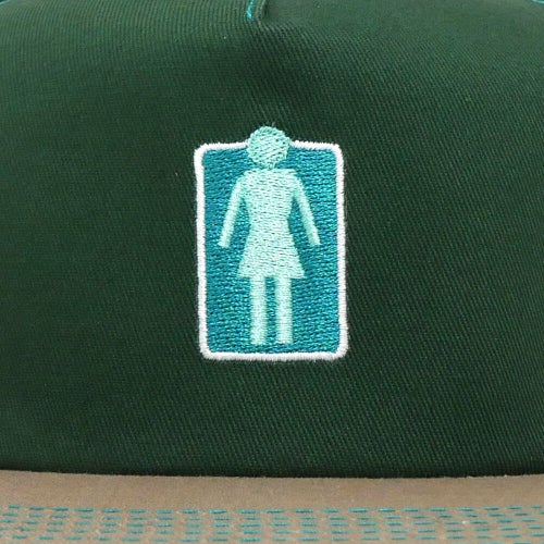 GIRL CAP ガール キャップ LOVERS OG 5 PANEL SNAPBACK GREEN/BEIGE スケートボード スケボー 4