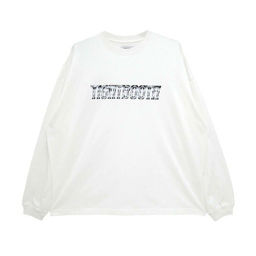 TIGHTBOOTH（TBPR） LONG SLEEVE タイトブース ロングスリーブTシャツ METAL LOGO WHITE スケートボード スケボー 