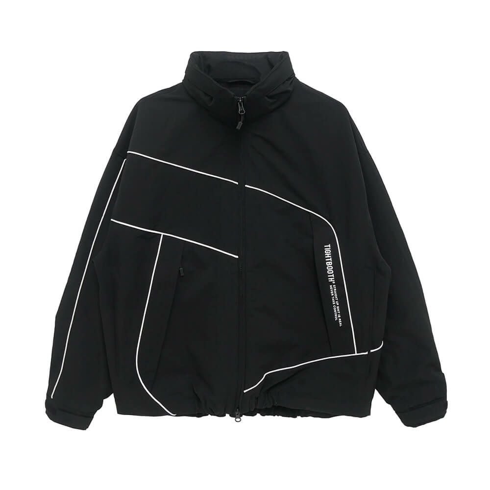 TIGHTBOOTH（TBPR） JACKET タイトブース ジャケット PIPING TACTICAL BLACK スケートボード スケボー 