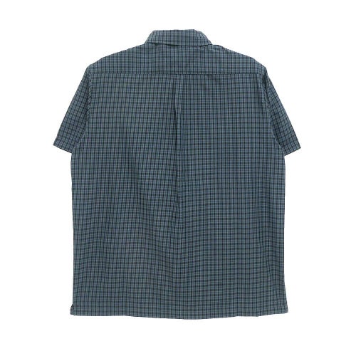 THEORIES SHORT SLEEVE SHIRTS セオリーズ 半袖シャツ AVIGNON FLANNEL BUTTON UP AZULE BLUE スケートボード スケボー 3