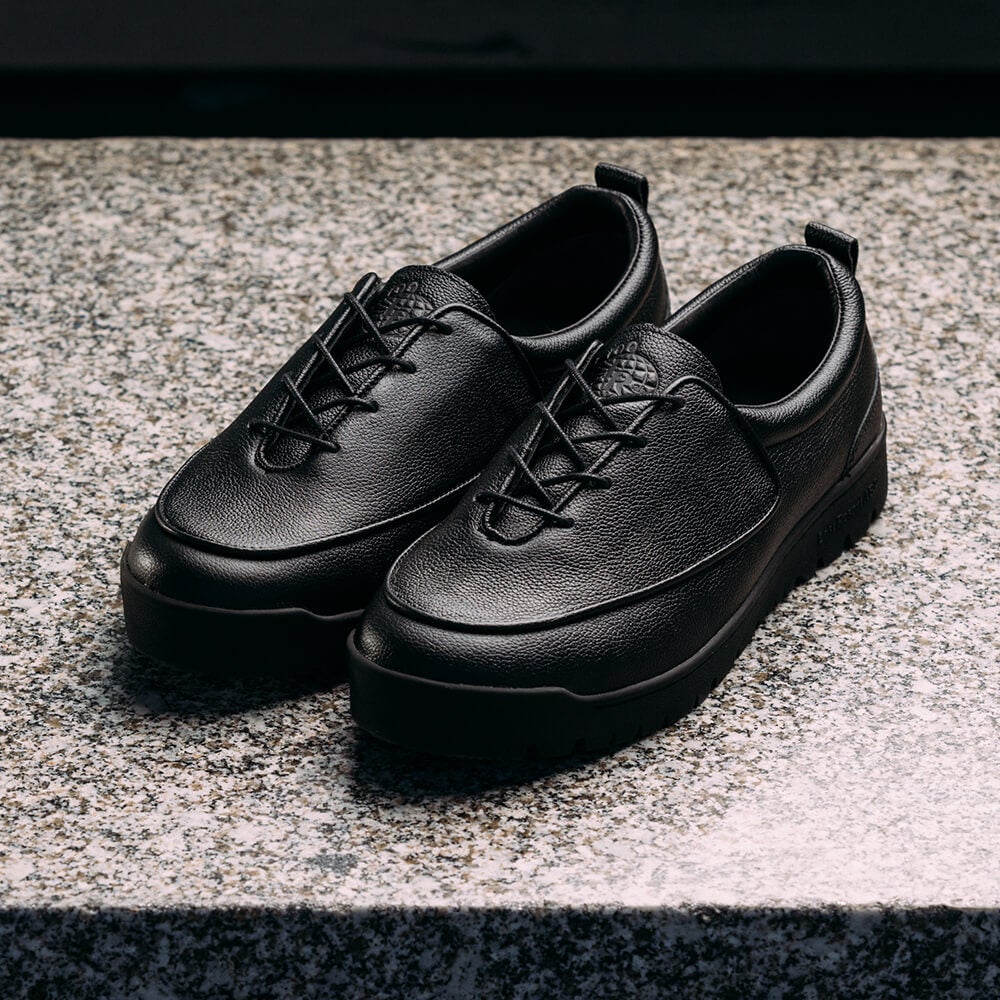LAST RESORT AB SHOES ラストリゾートエービー シューズ スニーカー GM001 LEATHER BLACK/BLACK スケートボード スケボー 9
