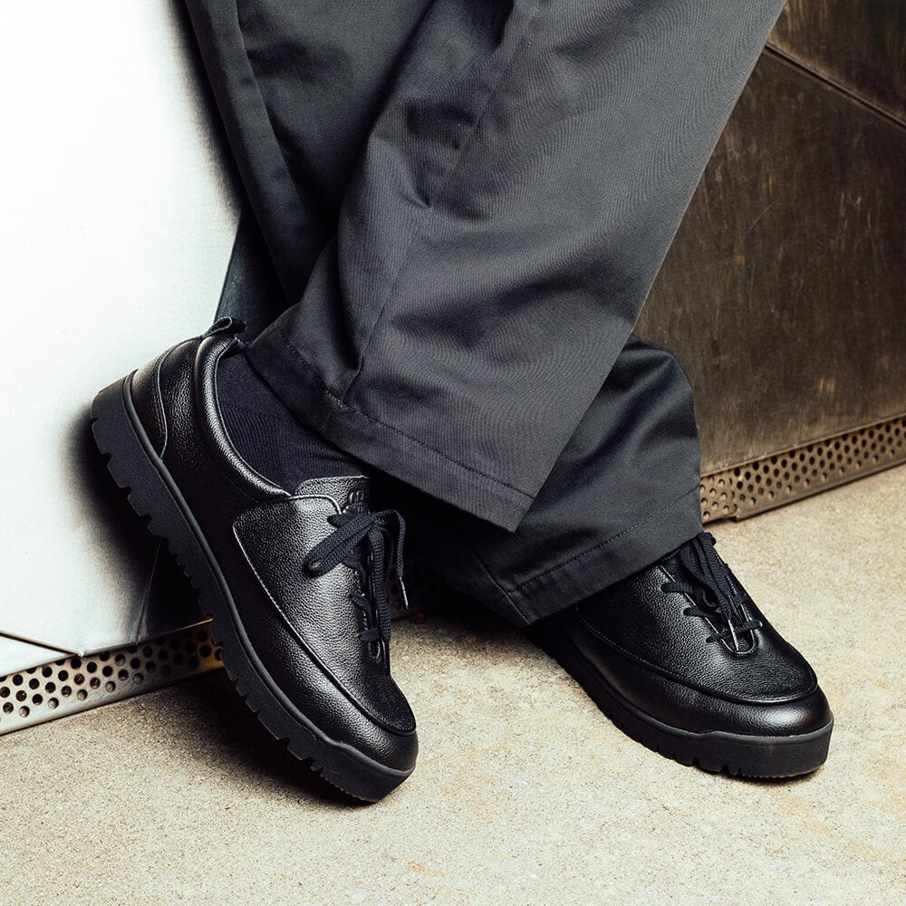 LAST RESORT AB SHOES ラストリゾートエービー シューズ スニーカー GM001 LEATHER BLACK/BLACK スケートボード スケボー 10