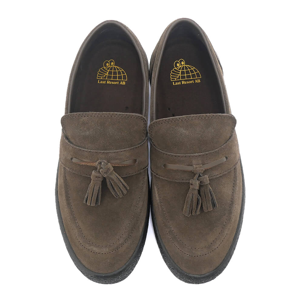 LAST RESORT AB SHOES ラストリゾートエービー シューズ スニーカー VM005 LOAFER SUEDE LO CHOCOLATE BROWN/BLACK スケートボード スケボー 3