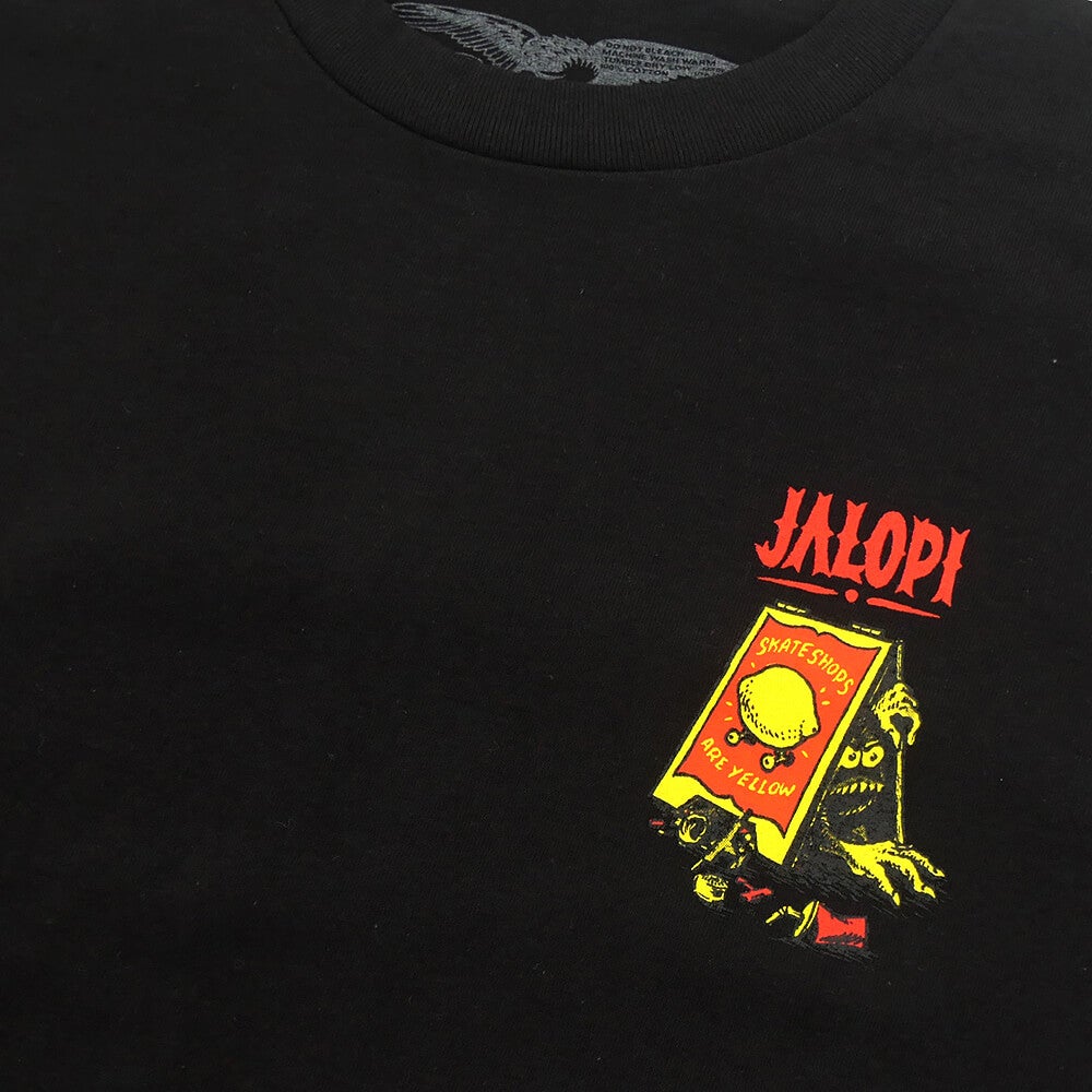 ANTIHERO T-SHIRT アンチヒーロー Tシャツ SSD 26 SHOP LURKER BLACK スケートボード スケボー 2