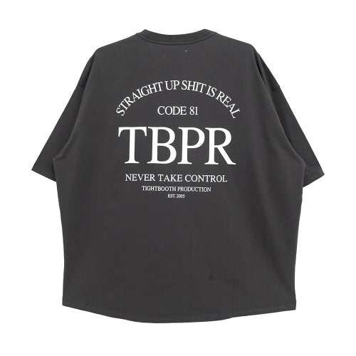 TIGHTBOOTH（TBPR）T-SHIRT タイトブース Tシャツ STRAIGHT UP CHARCOAL スケートボード スケボー 