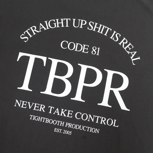 TIGHTBOOTH（TBPR）T-SHIRT タイトブース Tシャツ STRAIGHT UP CHARCOAL スケートボード スケボー 4