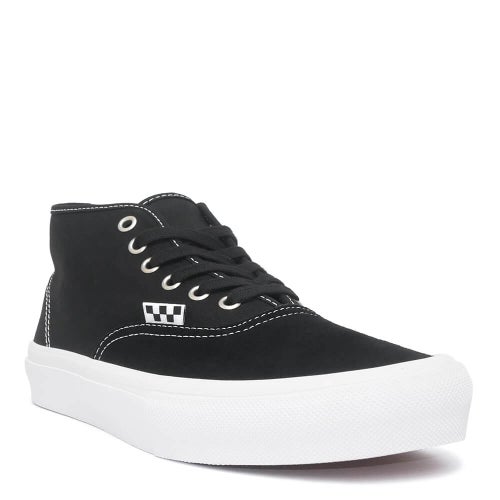 VANS SHOES バンズ シューズ スニーカー SKATE AUTHENTIC MID BLACK/WHITE（US企画） スケートボード スケボー 1