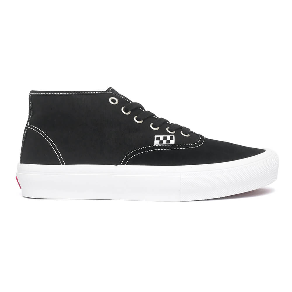 VANS SHOES バンズ シューズ スニーカー SKATE AUTHENTIC MID BLACK/WHITE（US企画） スケートボード スケボー 4