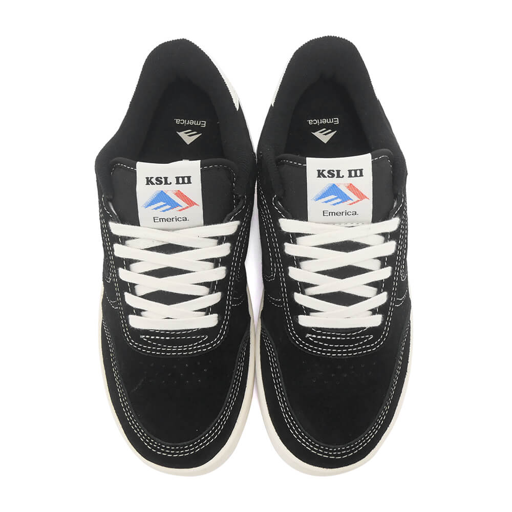 EMERICA SHOES エメリカ シューズ スニーカー KSL III BLACK/WHITE/WHITE スケートボード スケボー 2
