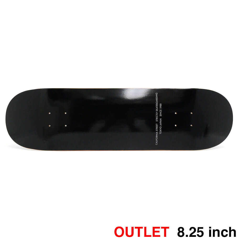 （アウトレット価格 9,900円 → 6,990円）CALIFORNIA STREET DECK カリフォルニアストリート デッキ TEAM SIMPLE BLACK 8.25 ブランク（BBS / GENERATOR） ねじれ スケートボード スケボー 1