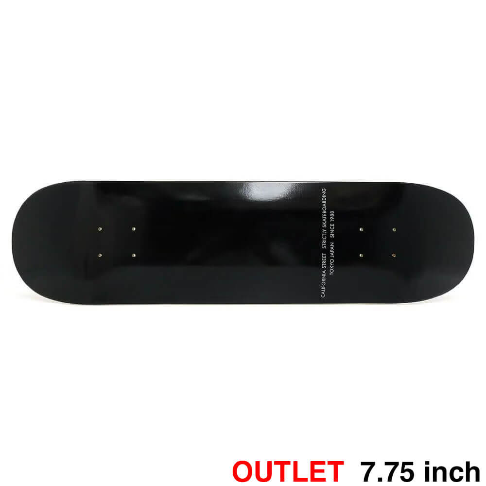 （アウトレット価格 9,900円 → 6,990円）CALIFORNIA STREET DECK カリフォルニアストリート デッキ TEAM SIMPLE BLACK 7.75 ブランク（BBS / GENERATOR） ねじれ スケートボード スケボー 1