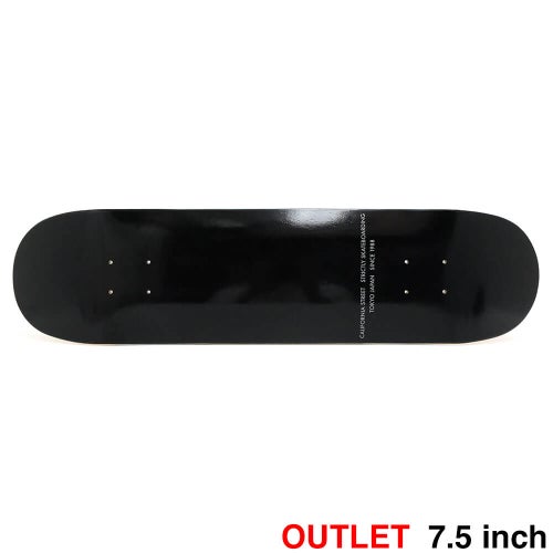 （アウトレット価格 9,900円 → 6,990円）CALIFORNIA STREET DECK カリフォルニアストリート デッキ TEAM SIMPLE BLACK 7.5 ブランク（BBS / GENERATOR） ねじれ スケートボード スケボー 1
