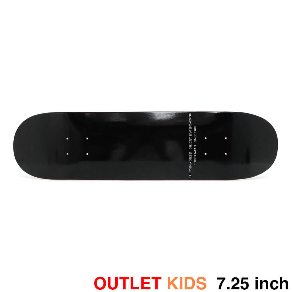 （アウトレット価格 9,900円 → 6,990円）CALIFORNIA STREET DECK カリフォルニアストリート デッキ（子供用）TEAM SIMPLE BLACK 7.25 ブランク（BBS / GENERATOR） ねじれ スケートボード スケボー 1