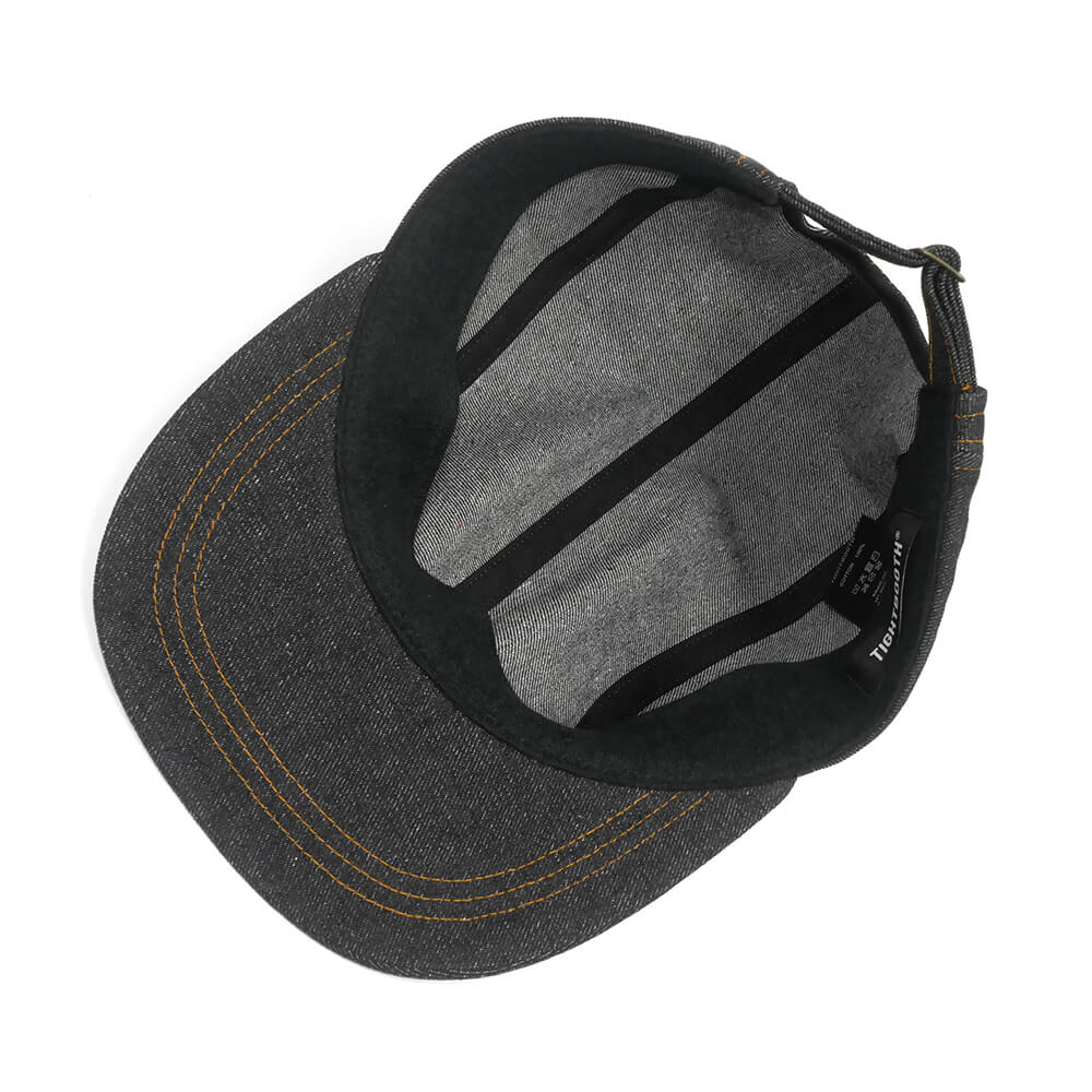 TIGHTBOOTH（TBPR）CAP タイトブース キャップ SIDE LOGO DENIM CAP BLACK スケートボード スケボー　5