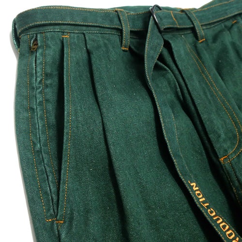 TIGHTBOOTH（TBPR） PANTS タイトブース パンツ ジーンズ DENIM BALLOON DARK GREEN スケートボード スケボー 1
