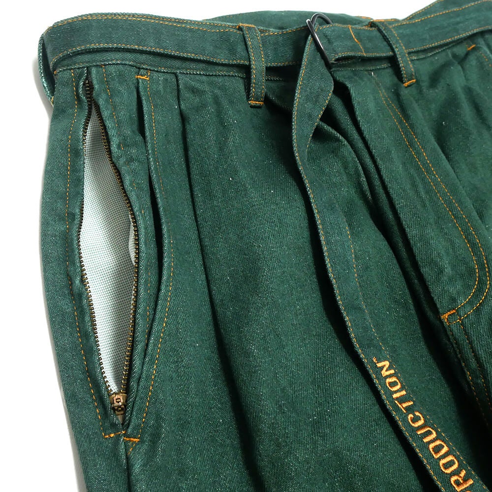 TIGHTBOOTH（TBPR） PANTS タイトブース パンツ ジーンズ DENIM BALLOON DARK GREEN スケートボード スケボー 2
